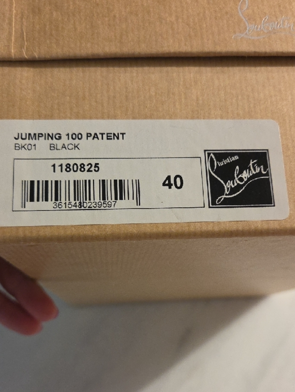 Christian Louboutin Black Patent Jumping 100 MM Pointed-Toe Pumps - Picture 7 of 8